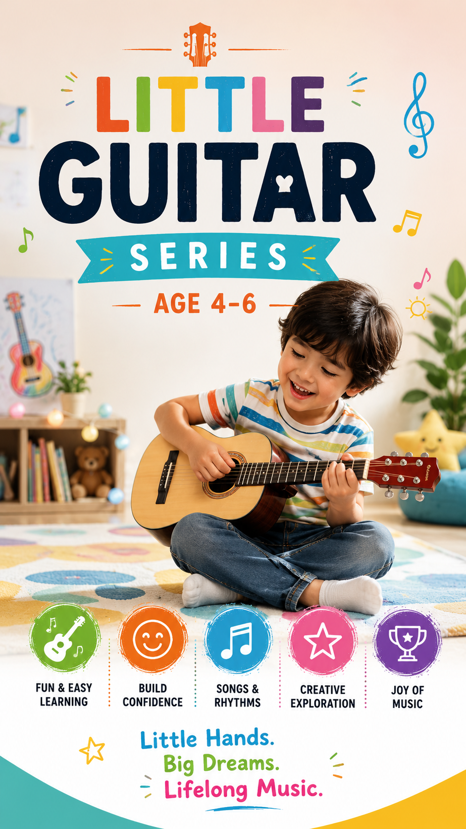 🎸 Little Guitar Series (Age 4–6)