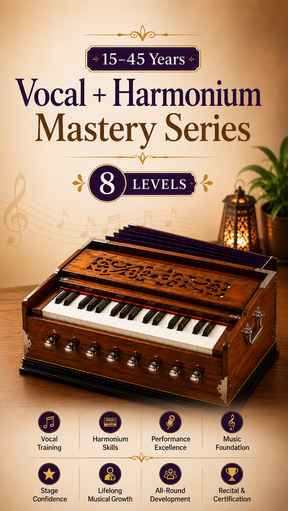 Vocal + Harmonium Mastery Series